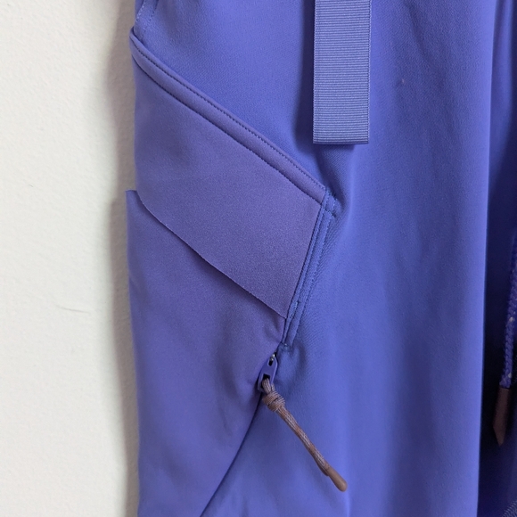 LULULEMON Purple Cargo Athletic Super High Rise Hiking Tight 25" Leggings Size 8 - Picture 8 of 16